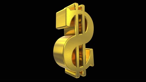 Dollarzeichen-Symbol-Drehen-Schleife-Geschäft-Finanzen-Steuer-Gangster-Bling-Finanzen-4k